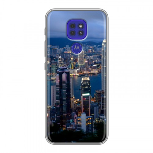 Дизайнерский силиконовый чехол для Motorola Moto G9 Play Гонконг