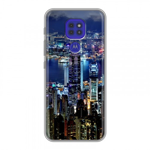 Дизайнерский силиконовый чехол для Motorola Moto G9 Play Гонконг
