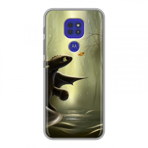 Дизайнерский силиконовый чехол для Motorola Moto G9 Play Как приручить дракона