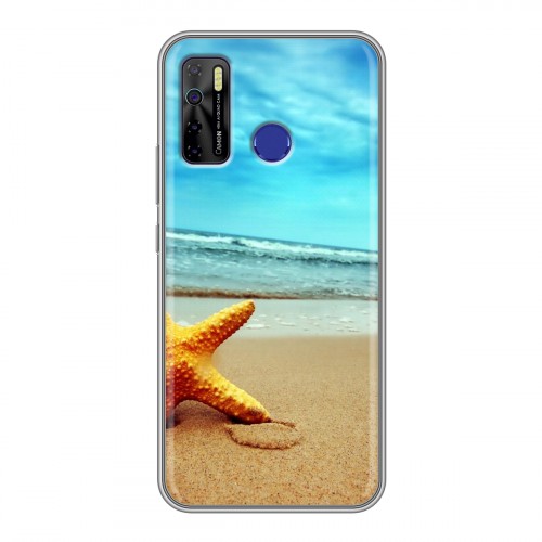 Дизайнерский силиконовый чехол для Tecno Camon 15 пляж