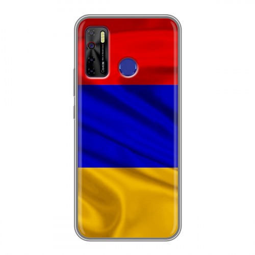 Дизайнерский силиконовый с усиленными углами чехол для Tecno Camon 15 Флаг Армении