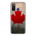 Дизайнерский силиконовый чехол для Tecno Camon 15 Флаг Канады