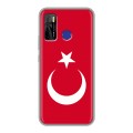 Дизайнерский силиконовый с усиленными углами чехол для Tecno Camon 15 Флаг Турции
