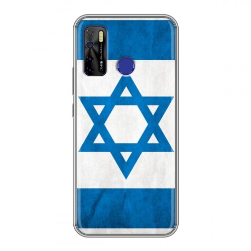 Дизайнерский силиконовый чехол для Tecno Camon 15 Флаг Израиля
