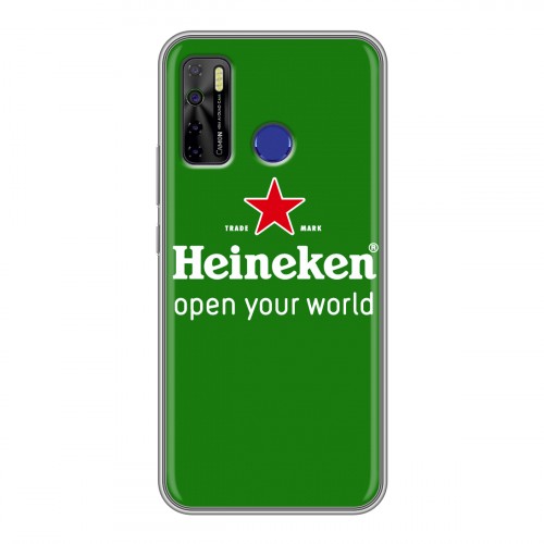 Дизайнерский силиконовый чехол для Tecno Camon 15 Heineken