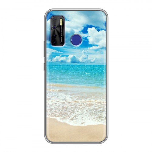 Дизайнерский силиконовый чехол для Tecno Camon 15 Пляж
