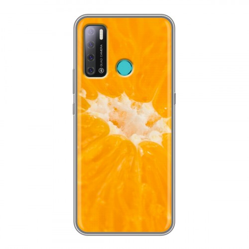 Дизайнерский силиконовый с усиленными углами чехол для Tecno Pouvoir 4 Апельсины