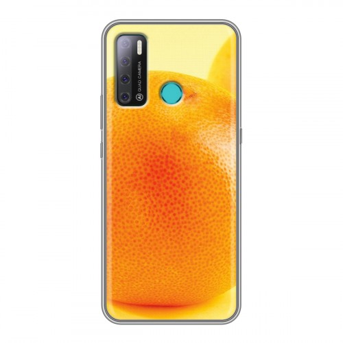 Дизайнерский силиконовый с усиленными углами чехол для Tecno Pouvoir 4 Апельсины