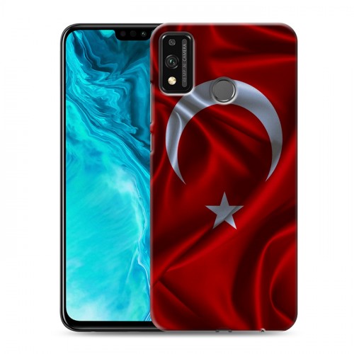 Дизайнерский силиконовый чехол для Huawei Honor 9X Lite Флаг Турции