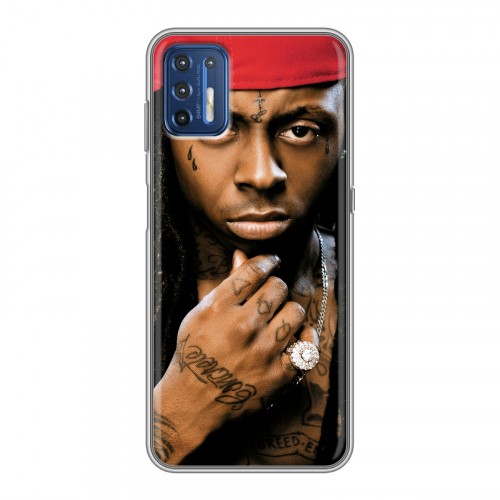 Дизайнерский силиконовый чехол для Motorola Moto G9 Plus Lil Wayne