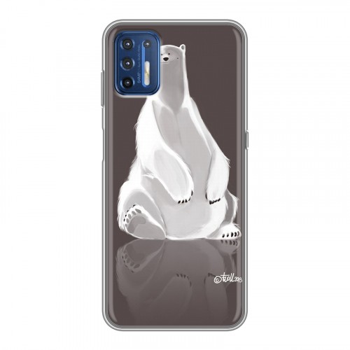 Дизайнерский силиконовый чехол для Motorola Moto G9 Plus Медведи