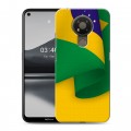Дизайнерский силиконовый чехол для Nokia 3.4 Флаг Бразилии