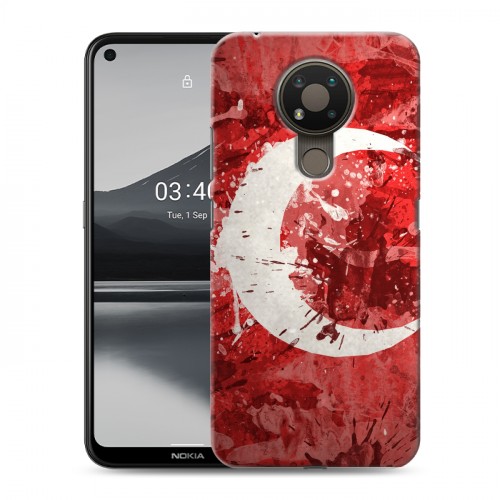 Дизайнерский силиконовый чехол для Nokia 3.4 Флаг Турции
