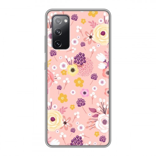 Дизайнерский силиконовый чехол для Samsung Galaxy S20 FE Причудливые цветы