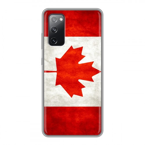 Дизайнерский силиконовый чехол для Samsung Galaxy S20 FE Флаг Канады