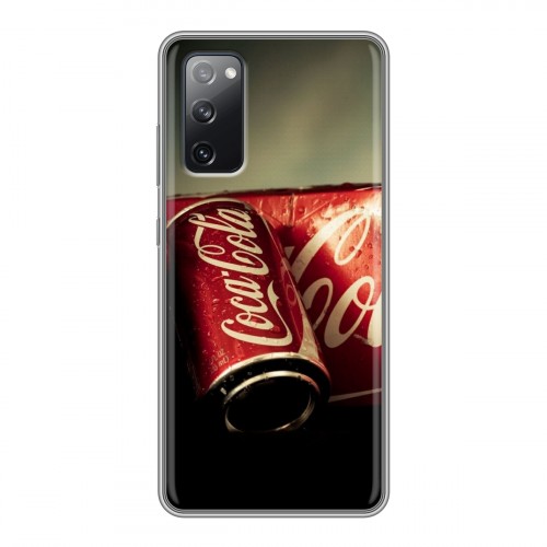 Дизайнерский силиконовый чехол для Samsung Galaxy S20 FE Coca-cola