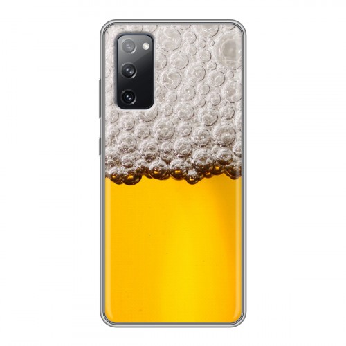 Дизайнерский силиконовый чехол для Samsung Galaxy S20 FE Пузырьки пива