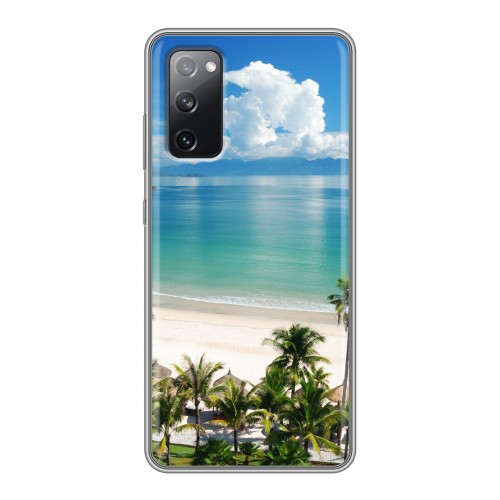 Дизайнерский силиконовый чехол для Samsung Galaxy S20 FE Пляж