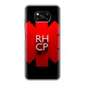 Дизайнерский силиконовый с усиленными углами чехол для Xiaomi Poco X3 Red Hot Chili Peppers