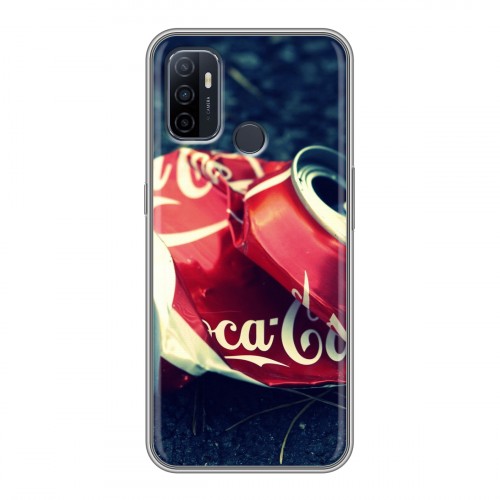 Дизайнерский силиконовый чехол для OPPO A53 Coca-cola