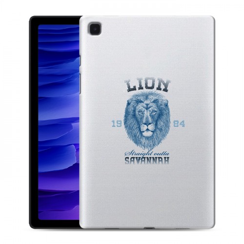 Полупрозрачный дизайнерский силиконовый чехол для Samsung Galaxy Tab A7 10.4 (2020) Символика льва