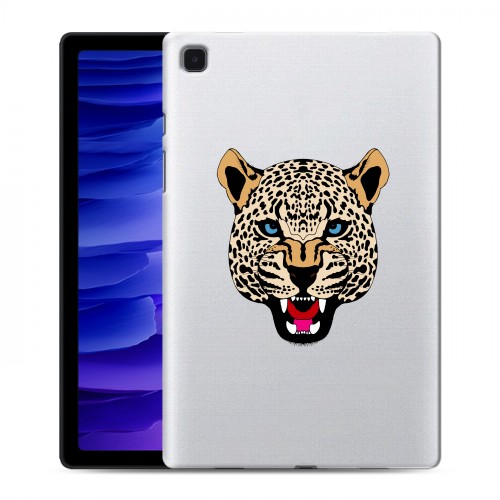 Дизайнерский силиконовый чехол для Samsung Galaxy Tab A7 10.4 (2020) Прозрачные леопарды