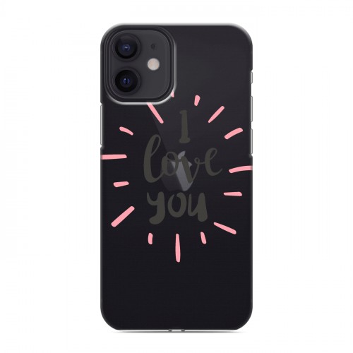 Полупрозрачный дизайнерский пластиковый чехол для Iphone 12 Mini Прозрачные признания