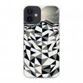 Дизайнерский пластиковый чехол для Iphone 12 Mini Маски Black White