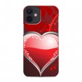 Дизайнерский силиконовый с усиленными углами чехол для Iphone 12 Mini День Святого Валентина