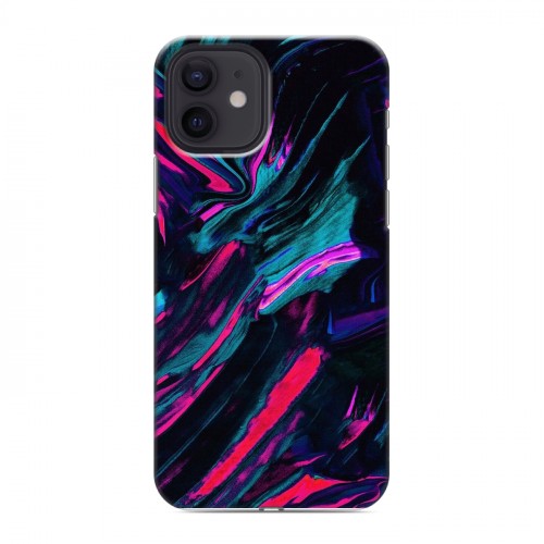 Дизайнерский силиконовый чехол для Iphone 12 Размытые краски