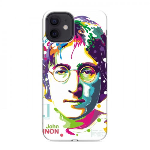 Дизайнерский силиконовый чехол для Iphone 12 Джон Леннон