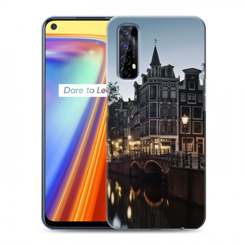 Дизайнерский силиконовый с усиленными углами чехол для Realme 7 амстердам