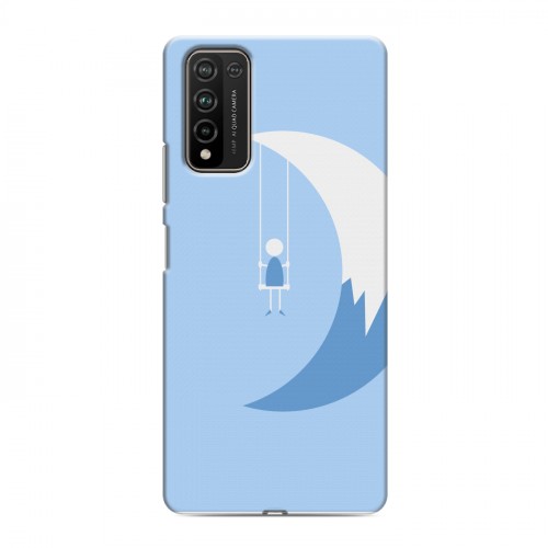 Дизайнерский пластиковый чехол для Huawei Honor 10X Lite Луна