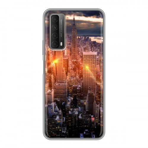 Дизайнерский силиконовый чехол для Huawei P Smart (2021) Нью-Йорк