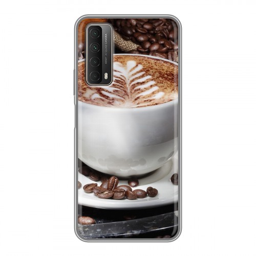 Дизайнерский силиконовый чехол для Huawei P Smart (2021) Кофе напиток