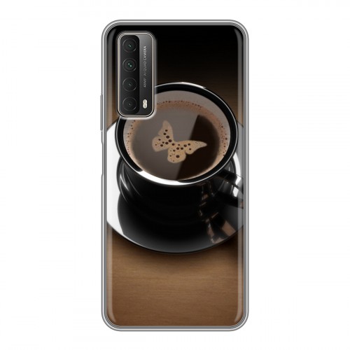 Дизайнерский силиконовый чехол для Huawei P Smart (2021) Кофе напиток