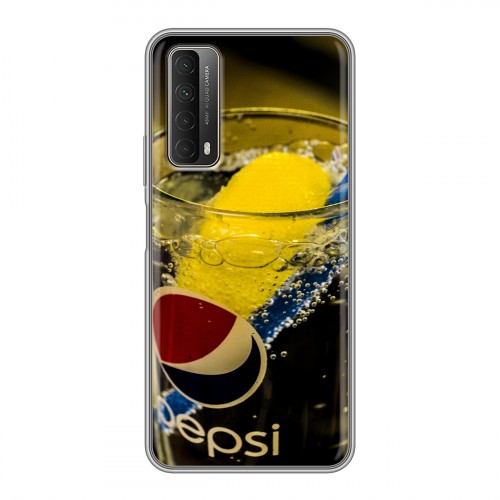 Дизайнерский силиконовый чехол для Huawei P Smart (2021) Pepsi