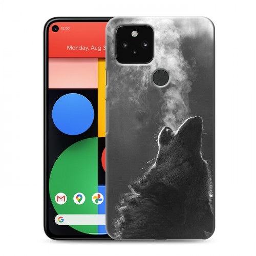 Дизайнерский пластиковый чехол для Google Pixel 5 Волки
