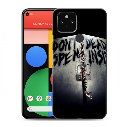 Дизайнерский пластиковый чехол для Google Pixel 5 Ходячие мертвецы