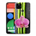 Дизайнерский пластиковый чехол для Google Pixel 5 Орхидеи