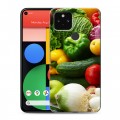Дизайнерский пластиковый чехол для Google Pixel 5 Овощи