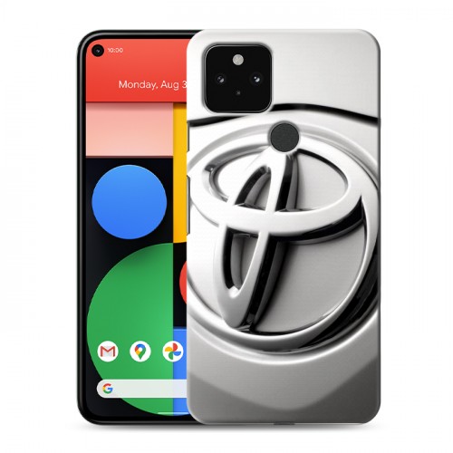 Дизайнерский пластиковый чехол для Google Pixel 5 Toyota