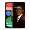 Дизайнерский пластиковый чехол для Google Pixel 5 Барак Обама