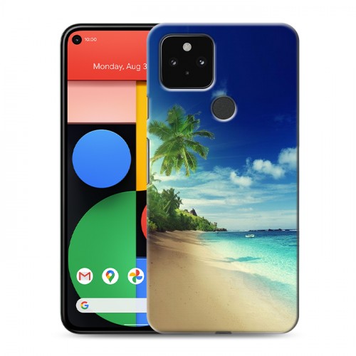 Дизайнерский пластиковый чехол для Google Pixel 5 Пляж