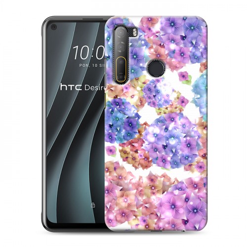 Дизайнерский силиконовый чехол для HTC Desire 20 Pro Органические цветы