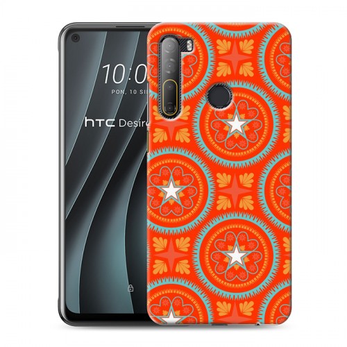 Дизайнерский силиконовый чехол для HTC Desire 20 Pro Богемские шаблоны