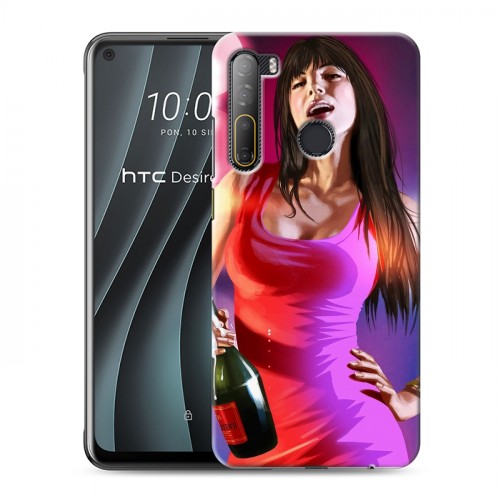 Дизайнерский пластиковый чехол для HTC Desire 20 Pro GTA