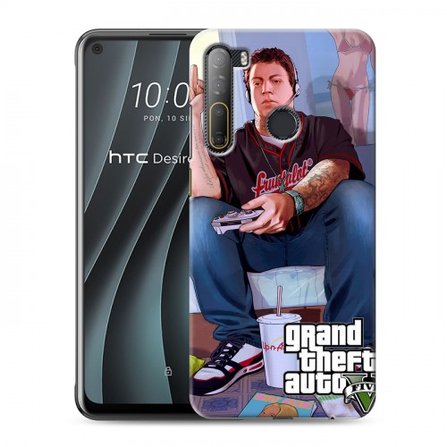 Дизайнерский пластиковый чехол для HTC Desire 20 Pro GTA
