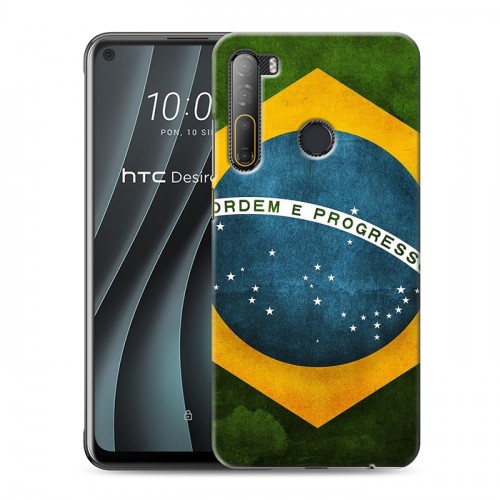 Дизайнерский силиконовый чехол для HTC Desire 20 Pro Флаг Бразилии