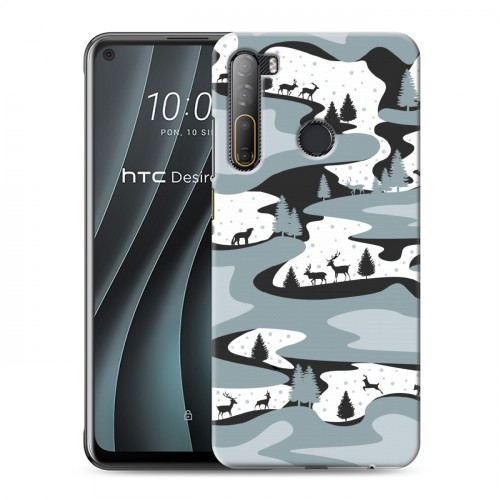 Дизайнерский силиконовый чехол для HTC Desire 20 Pro Камуфляжи